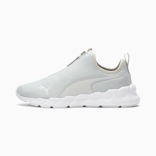 Tenis de entrenamiento para mujer Weave Zip, Gray Violet-Puma Silver, extralarge